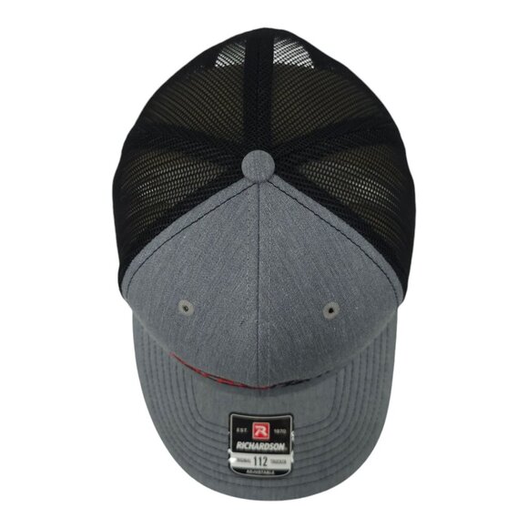 Barnes Marine Embroidered Logo Mesh Snapback Cap Trucker Boating Hat Richardson - Picture 6 of 13